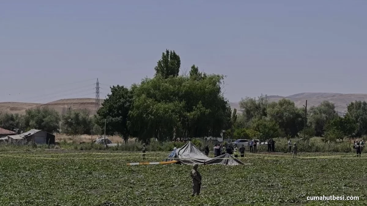 Ankara Sincan Temelli Mahallesinde Eğitim Helikopteri Düştü