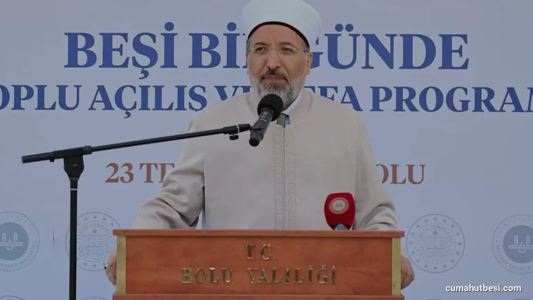 Diyanet İşleri Başkanı Arpaguş Bolu’da Toplu Açılış Törenine Katıldı
