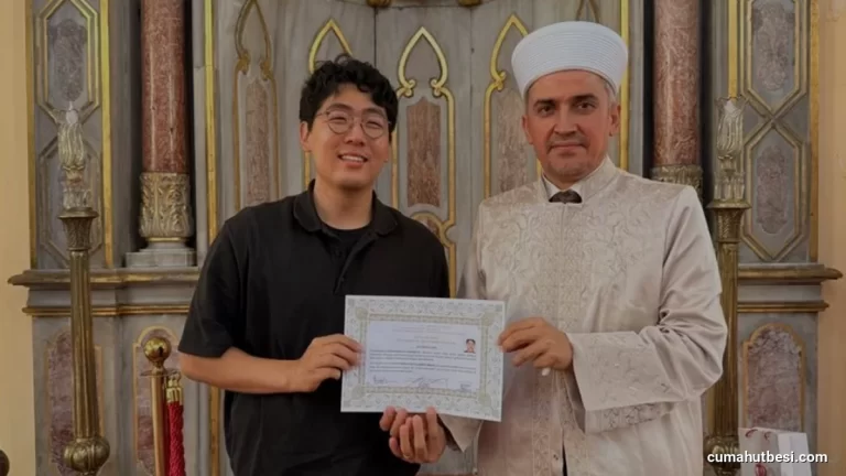 Güney Koreli Gyuyoun Shin İstanbulda Müslüman Oldu
