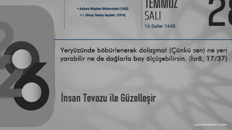 İslam İnancında Tevazu ve Mütevazı Kişinin Özellikleri