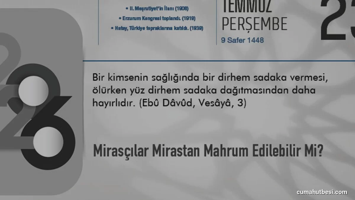 Miras Hukuku ve Ebeveynlerin Mirastan Mahrum Etme Yetkisi