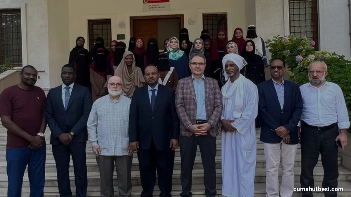 Sudan İstanbul Başkonsolosu Dirar Bağcılar’daki Öğrencilerle Buluştu