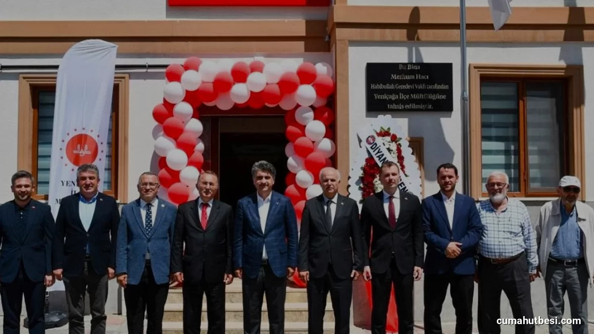 Yeniçağa İlçe Müftülüğü Yeni Hizmet Binası Kapılarını Açtı