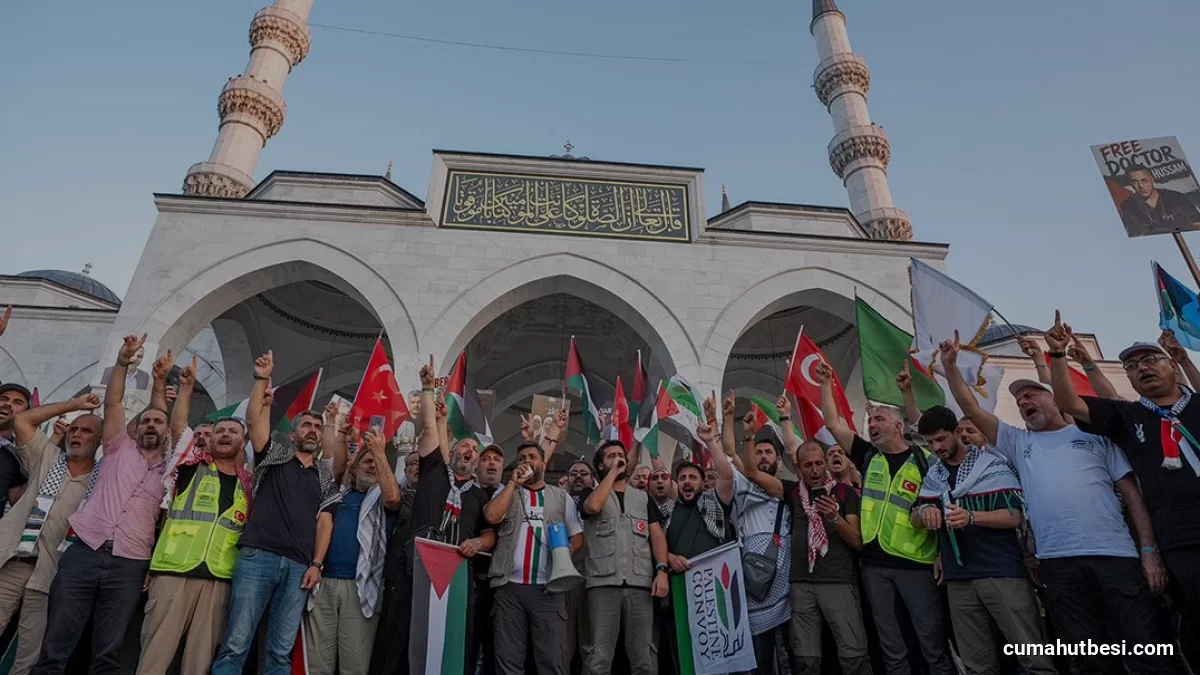 Bosna Hersekten Yola Çıkan Filistin Konvoyu Ankaraya Ulaştı