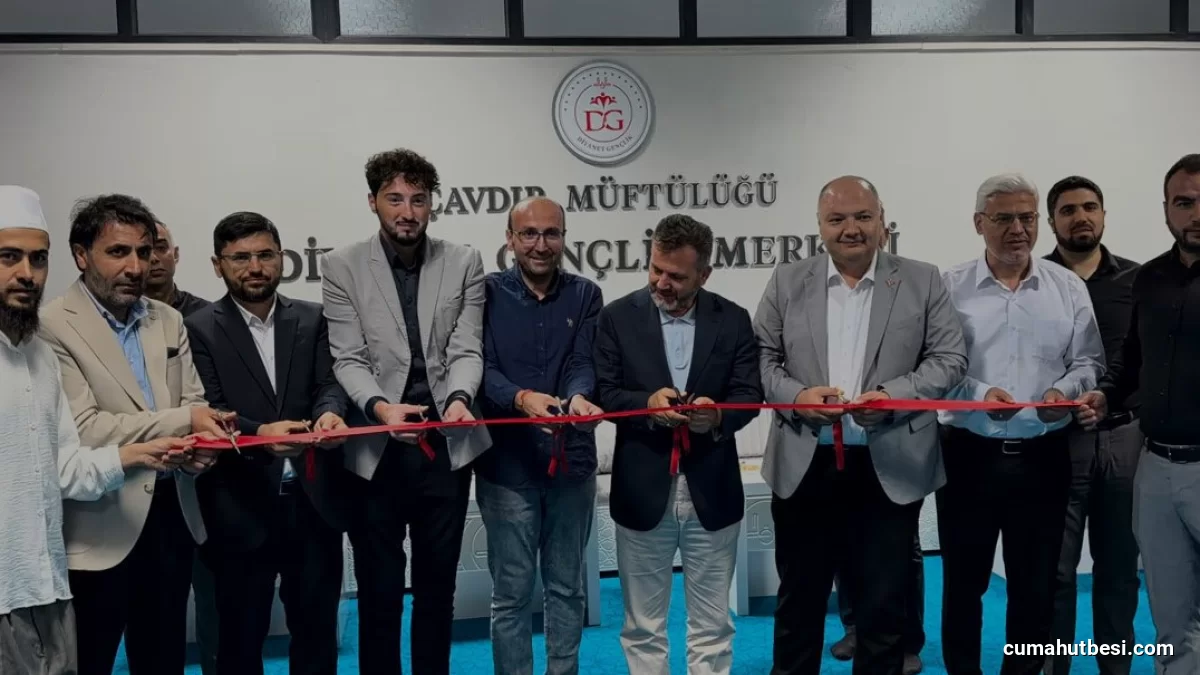 Çavdır Diyanet Gençlik Merkezi düzenlenen törenle hizmete açıldı