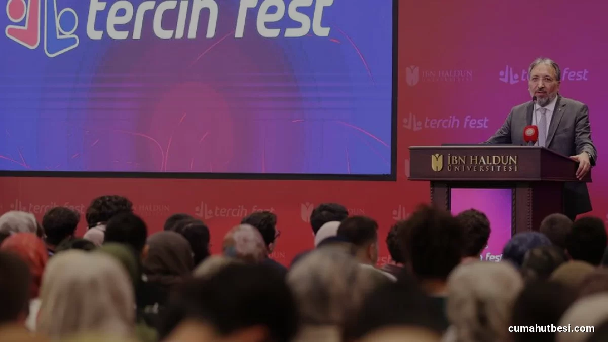 Diyanet İşleri Başkanı Arpaguş TercihFest 26 kapsamında adaylarla buluştu