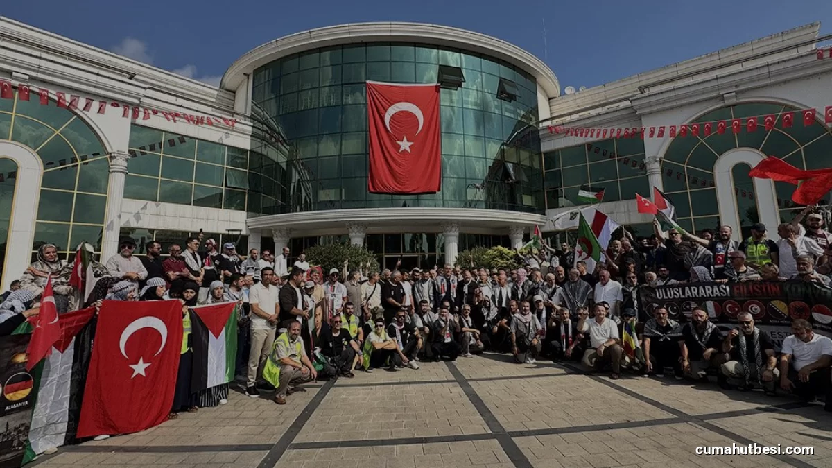 Filistin Konvoyu Sakarya’dan Ankara’ya Dualarla Uğurlandı