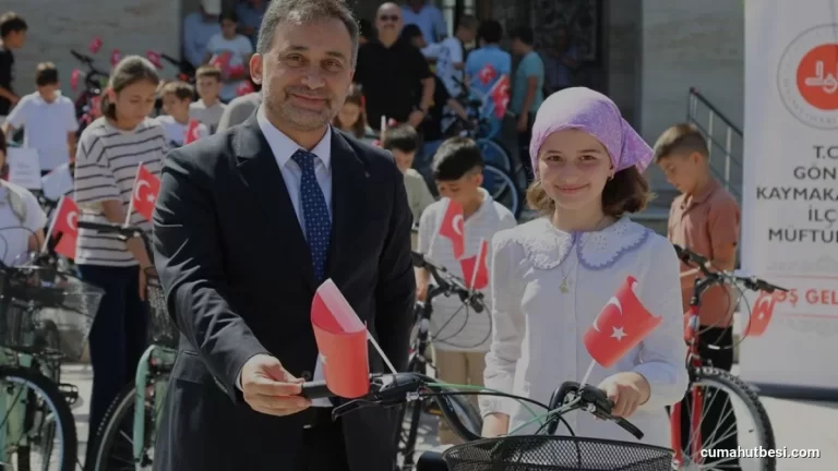 Gönen’de 70 öğrenciye Kur’an Kursu projesiyle bisiklet hediye edildi