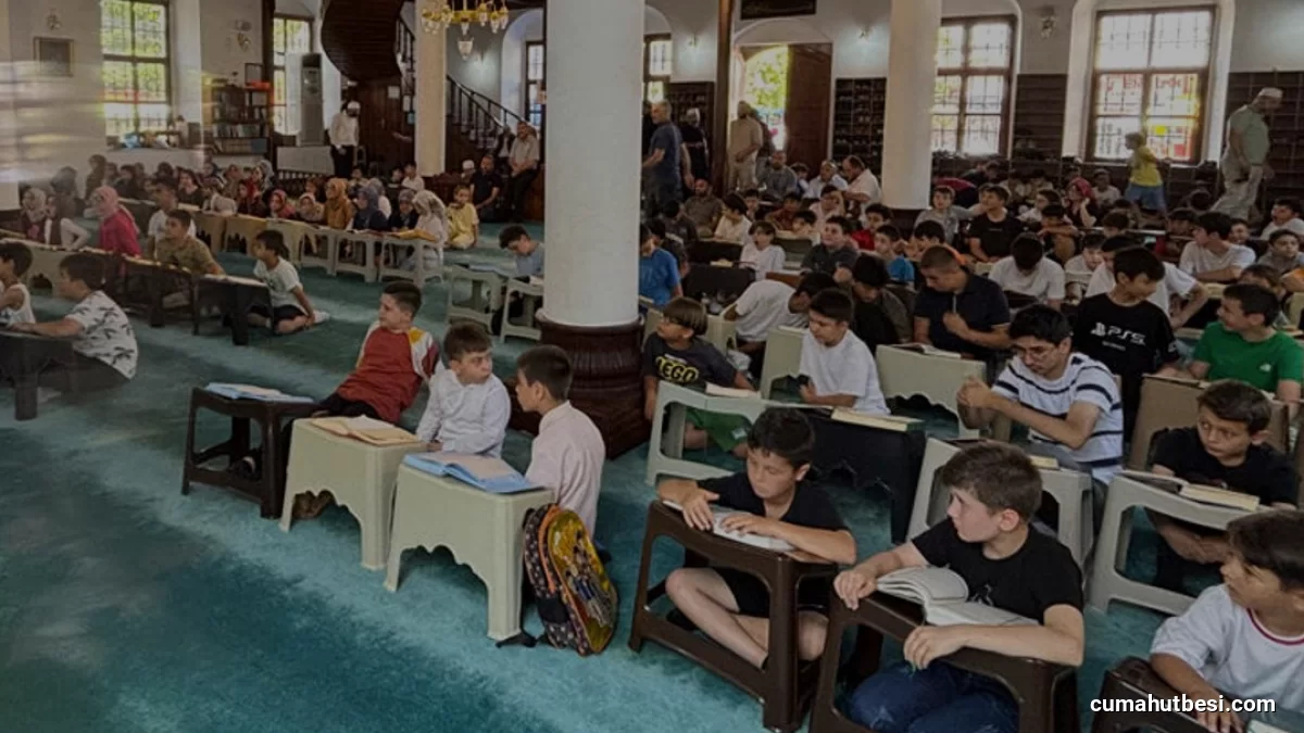 Görele ilçesinde 150 öğrenci aynı anda hatim yaptı