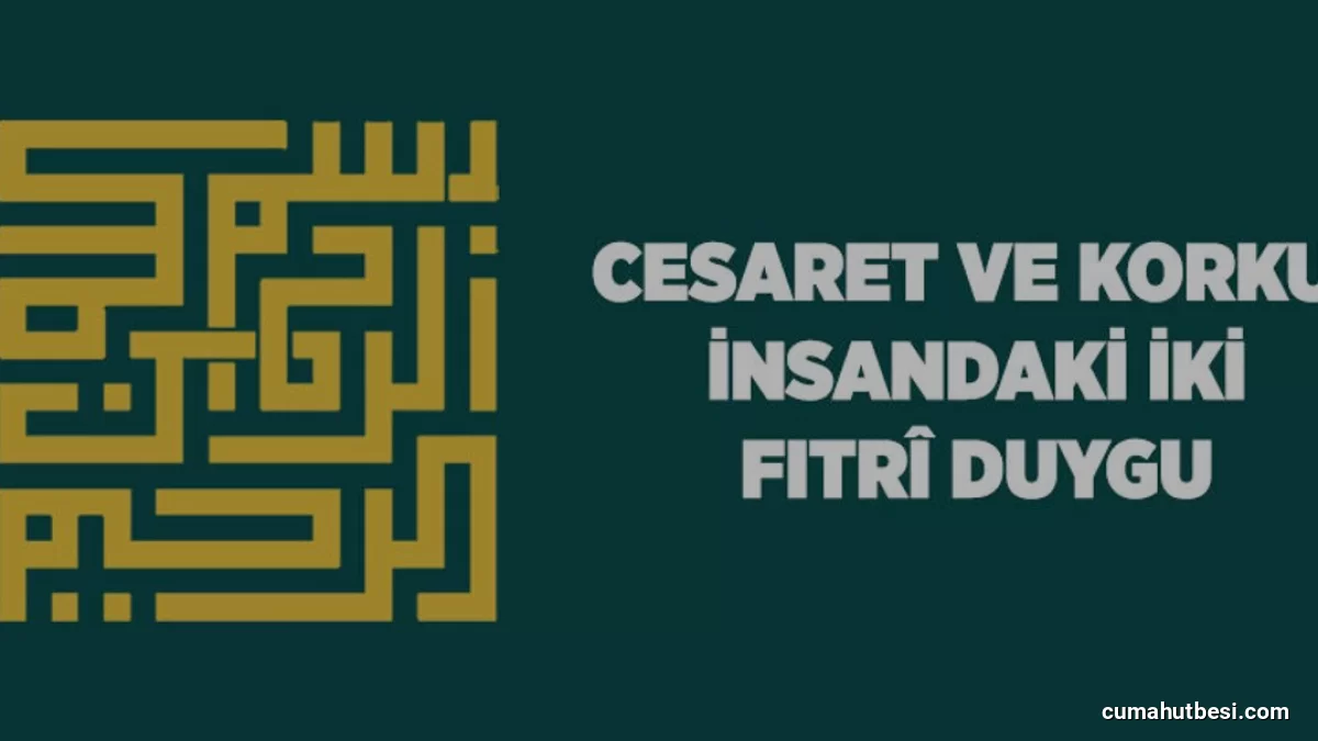 İslam İnancında Cesaret ve Korku Kavramlarının Yeri
