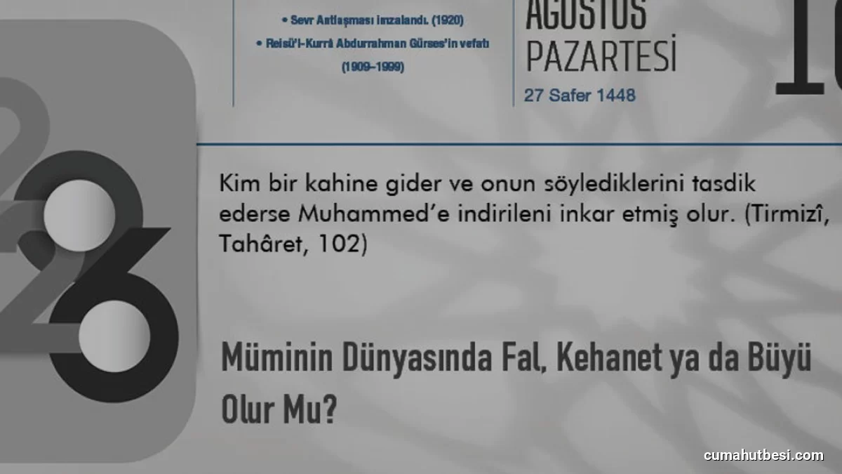 İslam İnancında Fal ve Büyü Uygulamalarının Hükmü Nedir