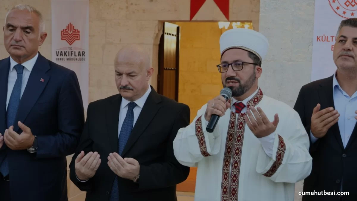 Adıyaman Musalla Camii restorasyon sonrası ibadete açıldı