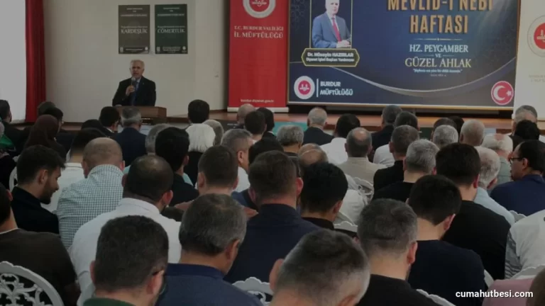 Burdur İstasyon Öğretmenevi’nde Güzel Ahlak Konferansı Düzenlendi