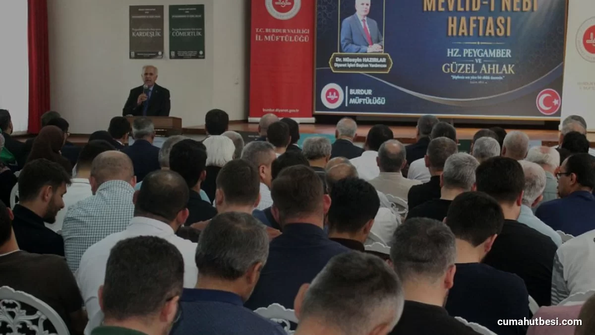 Burdur İstasyon Öğretmenevi’nde Güzel Ahlak Konferansı Düzenlendi