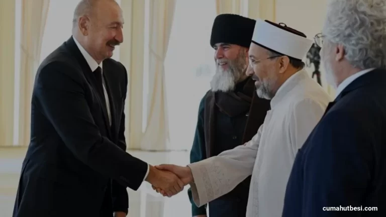 Cumhurbaşkanı Aliyev Türk Devletleri Diyanet Başkanlarını Kabul Etti
