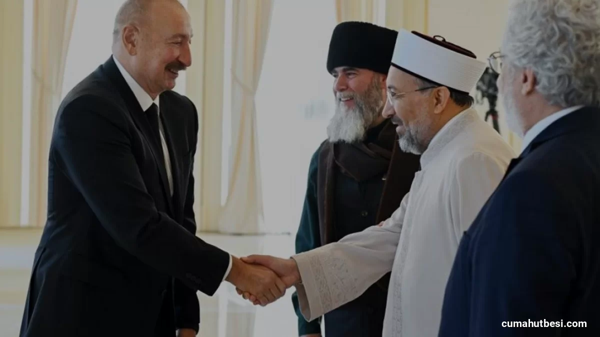 Cumhurbaşkanı Aliyev Türk Devletleri Diyanet Başkanlarını Kabul Etti
