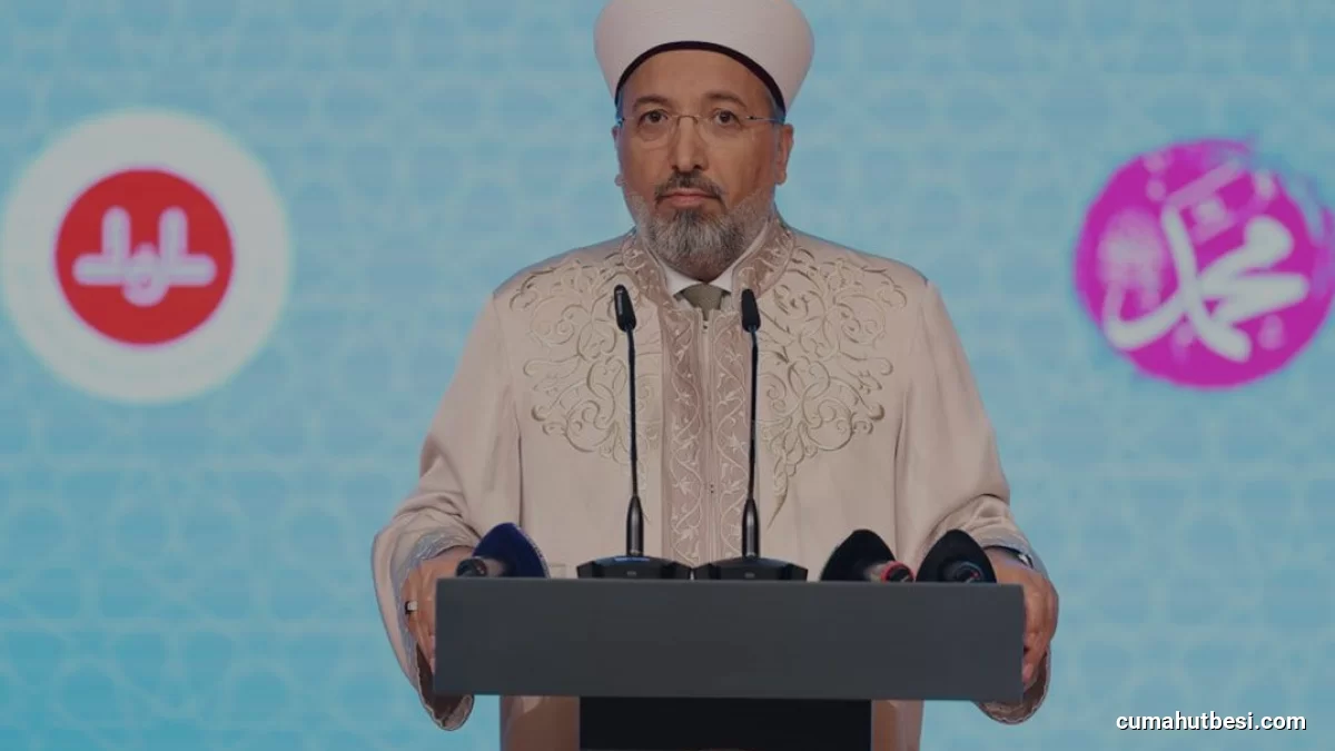 Diyanet İşleri Başkanı Arpaguş Mevlid-i Nebi Haftası temasını açıkladı