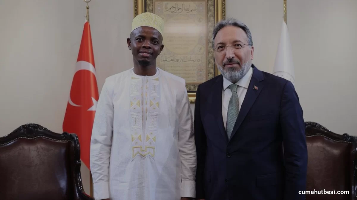 Diyanet İşleri Başkanı Arpaguş Ruanda Müftüsü Sindayigaya ile görüştü