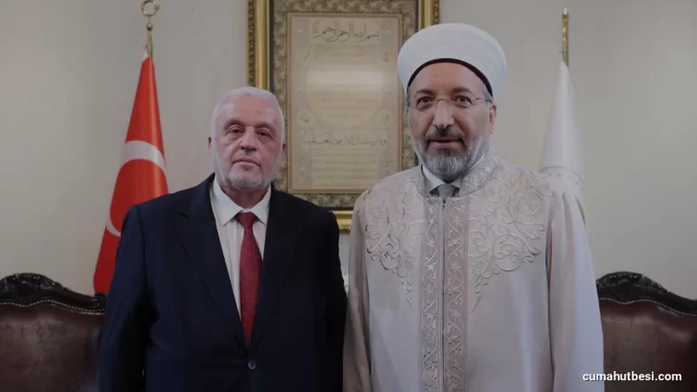 Diyanet İşleri Başkanı Arpaguş Suriye Vakıflar Bakanı Şukriyi Ağırladı