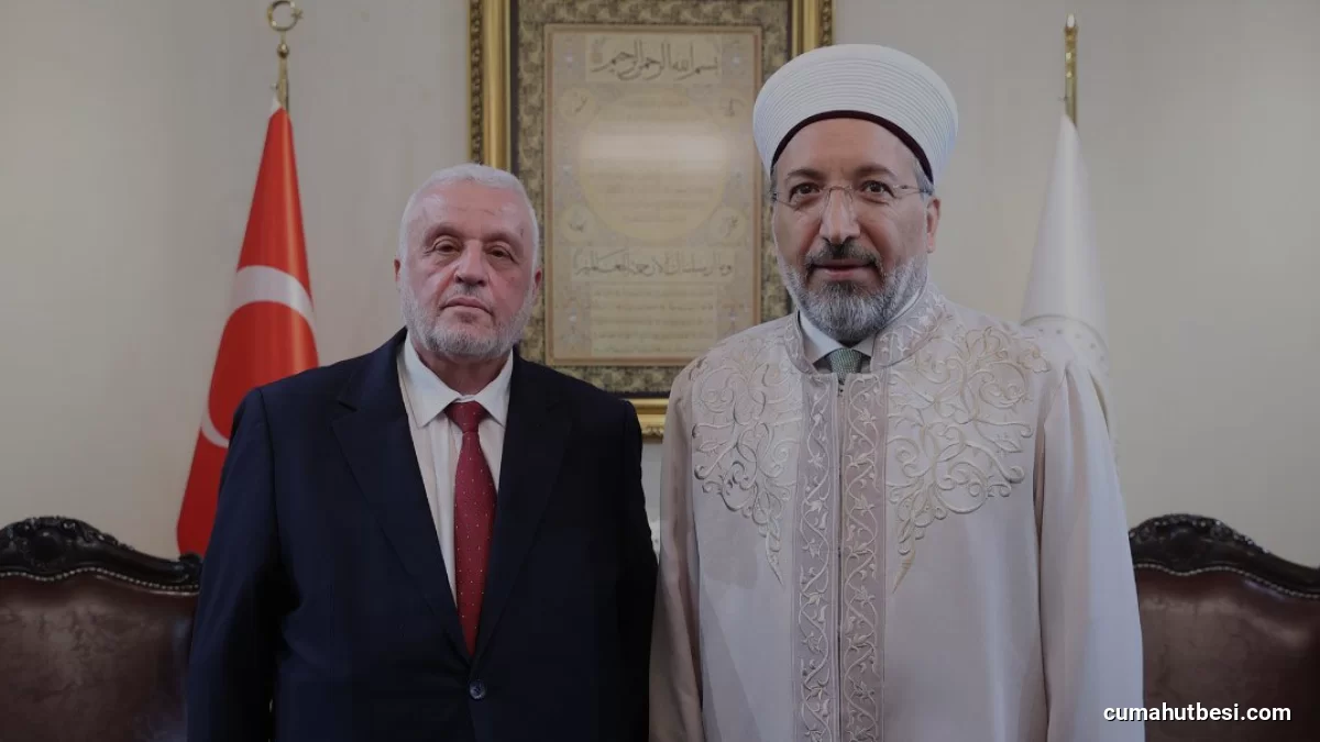 Diyanet İşleri Başkanı Arpaguş Suriye Vakıflar Bakanı Şukriyi Ağırladı