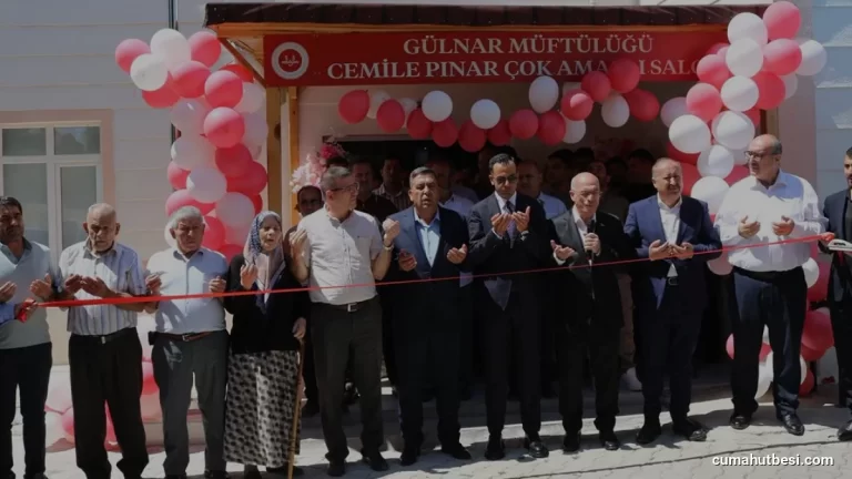 Gülnar Cemile Pınar Çok Amaçlı Salonu Törenle Açıldı