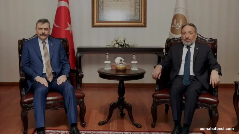 İçişleri Bakanı Mustafa Çiftçi Diyanet İşleri Başkanlığında Görüşme Gerçekleştirdi