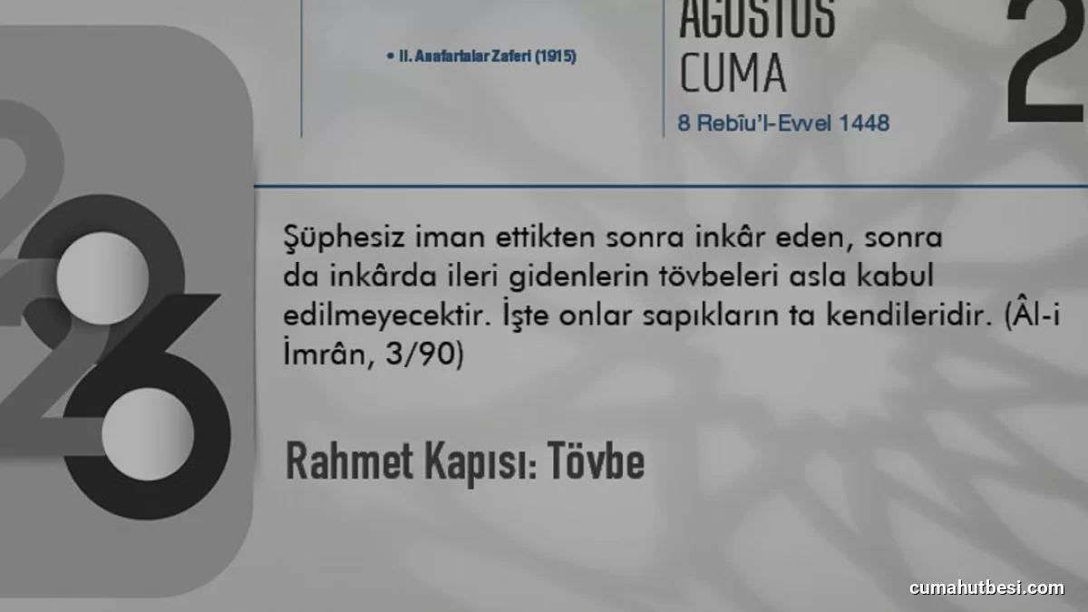 İslam İnancında Tövbe ve İstiğfar Kavramı