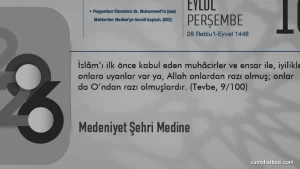 İslam Medeniyetinin Temel Taşı Medine Şehir Modeli