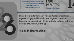 İslam Ticaret Ahlakı ve Temel Ekonomik Prensipler