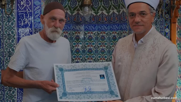 Manavgatta 75 Yaşındaki Turist Müslümanlığı Seçti