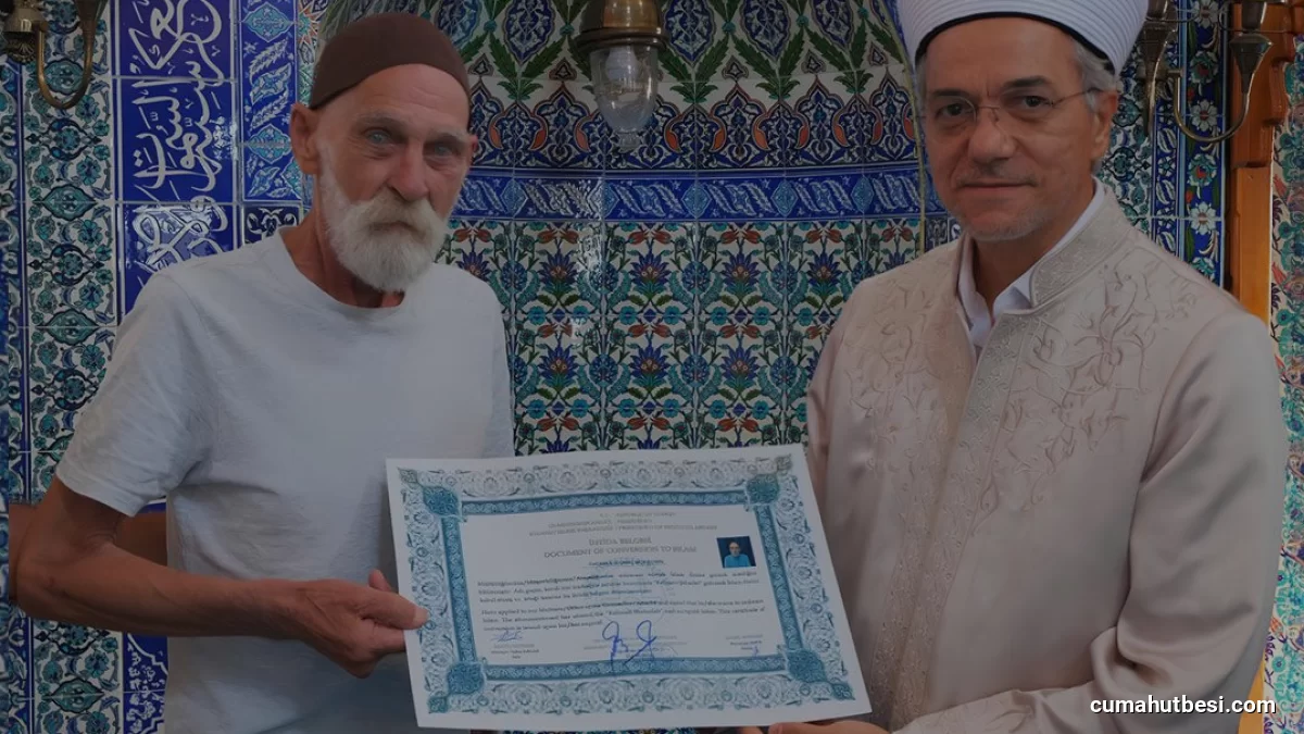 Manavgatta 75 Yaşındaki Turist Müslümanlığı Seçti
