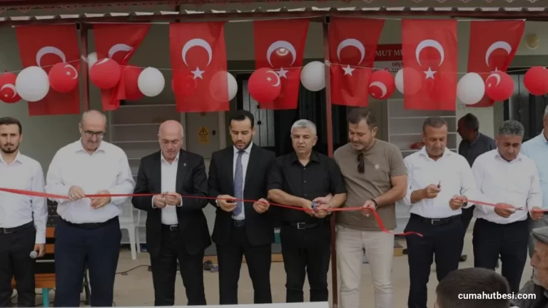 Mersin Mut Diştaş Mahallesinde Yeni Cami İbadete Açıldı