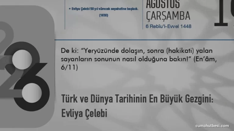 Seyahatname ile Tarihe İz Bırakan Gezgin Evliya Çelebi