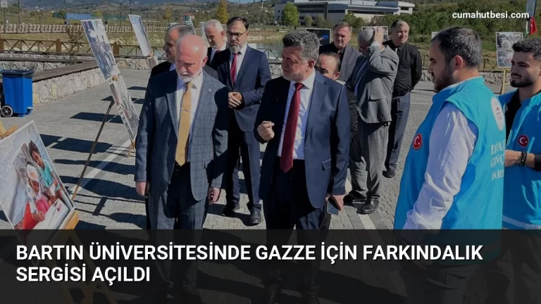 Bartın Üniversitesinde Gazze İçin Farkındalık Sergisi Açıldı