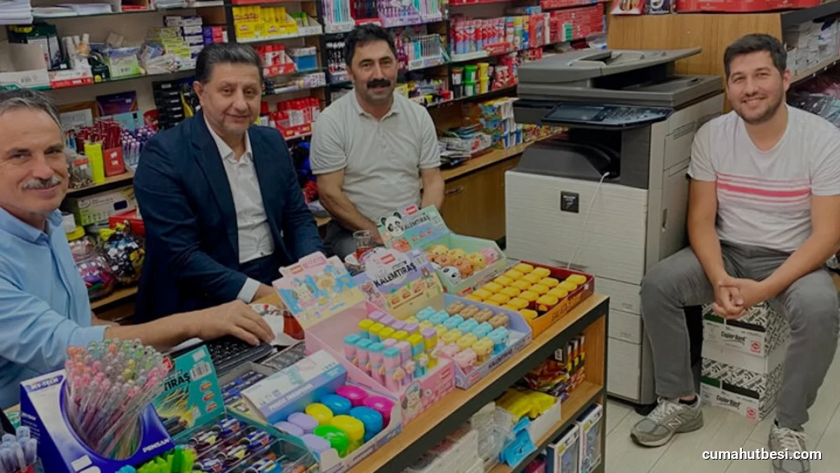 Espiye Müftüsü Haki Özgül Ahilik Haftası için esnafla bir araya geldi